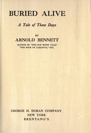 Cover of: Buried alive by Arnold Bennett