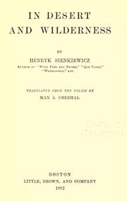 Cover of: In desert and wilderness by Henryk Sienkiewicz