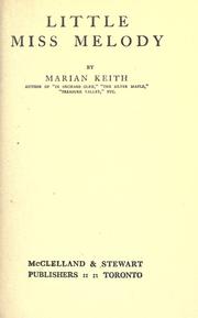 Cover of: Little Miss Melody by Marian Keith