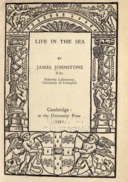 Cover of: Life in the sea
