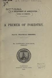 Cover of: A primer of forestry. by Pinchot, Gifford