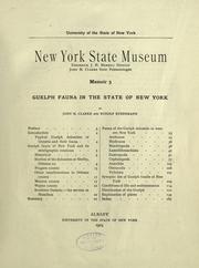 Cover of: Guelph fauna in the State of New York