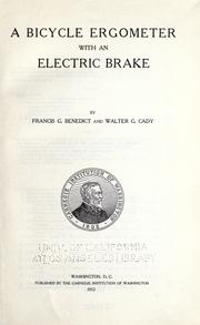 Cover of: A bicycle ergometer with an electric brake