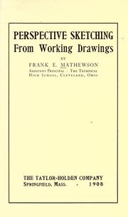 Cover of: Perspective sketching from working drawings