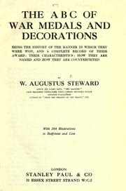 Cover of: The ABC of war medals and decorations