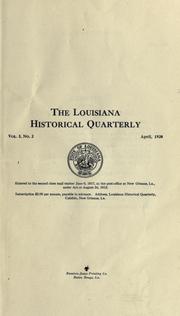 Cover of: A history of the foundation of New Orleans (1717-1722): By Baron Marc de Villiers.
