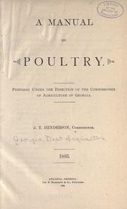 Cover of: A manual on poultry