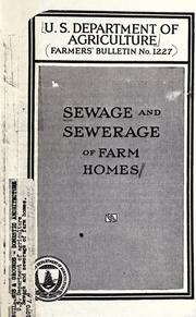 Sewage and sewerage of farm homes by George M. Warren