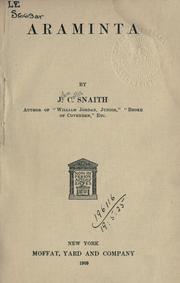 Cover of: Araminta. by J. C. Snaith