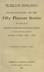 Cover of: Count Lucanor; or the Fifty pleasant stories of Patronio by Don Juan Manuel