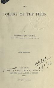 Cover of: The toilers of the field. by Richard Jefferies