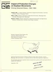 Cover of: Impact of production changes on soybean movements among selected states, 1982-1983