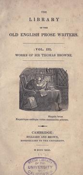 Cover of: Miscellaneous works of Sir Thomas Browne: with some account of the author and his writings.