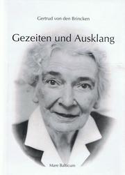Cover of: Gezeiten und Ausklang: Gedichte aus dem Nachlass