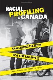 Cover of: Racial Profiling in Canada by Carol Tator, Frances Henry