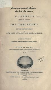 Theophania by Eusebius of Caesarea