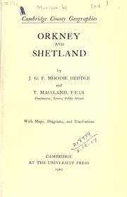 Cover of: Orkney and Shetland. by John George Flett Moodie Heddle