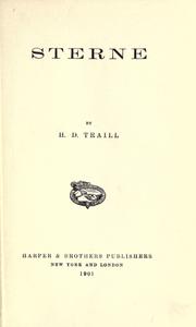 Cover of: Sterne. by H. D. (Henry Duff) Trail, H. D. (Henry Duff) Trail