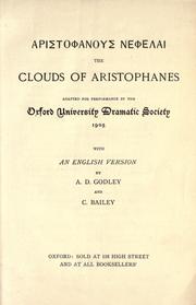 Cover of: The  Clouds of Aristophanes by Aristophanes