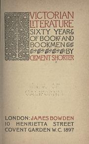 Cover of: Victorian literature