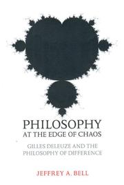 Cover of: Philosophy at the Edge of Chaos: Gilles Deleuze and the Philosophy of Difference (Toronto Studies in Philosophy)