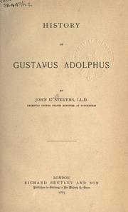 Cover of: History of Gustavus Adolphus.