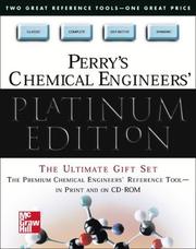 Cover of: Perry's Chemical Engineers' Platinum Edition