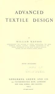 Advanced textile design by William Watson