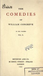 Cover of: Comedies [with an introd. by G.S. Street] by William Congreve