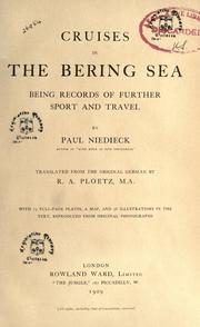 Cover of: Cruises in the Bering Sea by Paul Niedieck