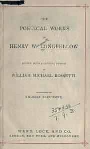 Cover of: Poetical works. by Henry Wadsworth Longfellow