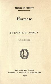 Cover of: Hortense