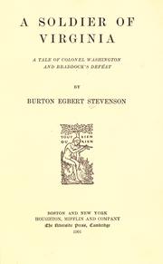 Cover of: A soldier of Virginia by Burton Egbert Stevenson