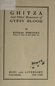 Cover of: Ghitza by Bercovici, Konrad