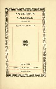 Cover of An Emerson calendar