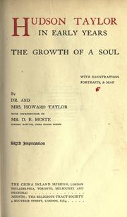 Cover of: Hudson Taylor in early years by Frederick Howard Taylor