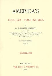 Cover of: America's insular possessions by Charles Harcourt Ainslie Forbes-Lindsay, Charles Harcourt Ainslie Forbes-Lindsay