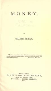 Cover of: Money by Charles Moran, Charles Moran