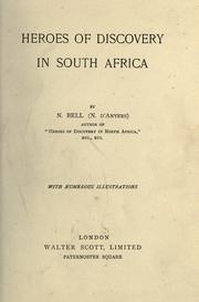 Cover of: Heroes of discovery in South Africa: by N. Bell.