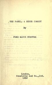 Cover of: The panel by Ford Madox Ford