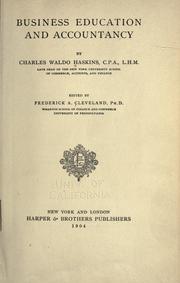 Cover of: Business education and accountancy by Charles Waldo Haskins