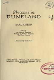 Cover of: Sketches in duneland by Earl H. Reed