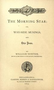 Cover of: morning star; or, Way-side musings, and other poems.