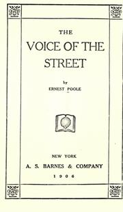 Cover of: The voice of the street