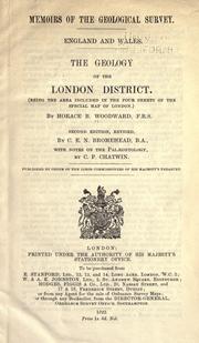 Cover of: The geology of the London district: being the area included in the four sheets of the special map of London.