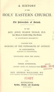 A history of the Holy Eastern Church