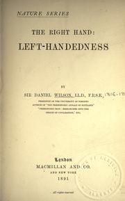 Cover of: The right hand by Daniel Wilson