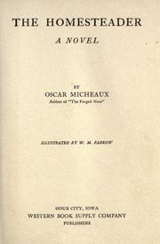 Cover of: The homesteader by Oscar Micheaux, Oscar Micheaux