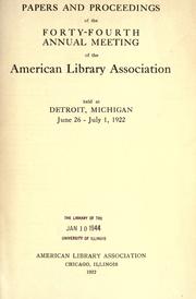 Cover of: Proceedings. by American Library Association, American Library Association