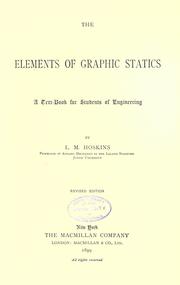 The elements of graphic statics by L. M. Hoskins